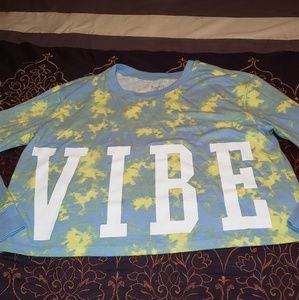 Flititude Active Long Sleeve VIBE Crop Top Large